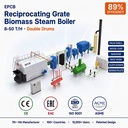 Factory Price Reciprocating Grate Biomass Coal Fired Steam Boiler Dual Fuel Multi Fuel Boiler for Sale