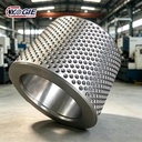 High Precision Custom Forging Granulator Mining Machinery Parts 9Cr2Mo Dimpled Roller Shell for Briquette Making Machine