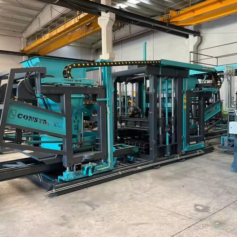 Bs-25 High-Capacity Automatic PLC Motor Engine Bearing Concrete Paving Block Making Machine | Hydraulic Pressure Production Line