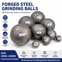Mining Grade Forged Grinding Balls for Wet Grinding and Dry Grinding Ball Mill Systems