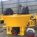 Large Capacity Wet Pan Mill Gold Mining Rock Crusher with AC Motor Engine Easy to Operate Stone Crushing Machine