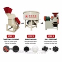 Pillow Shape Charcoal Ball Press Machine Industrial Coal Dust Briquette Making Machine With High Output