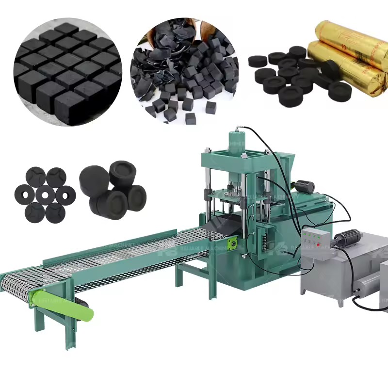 Professional Automatic Hydraulic Shisha Hookah Charcoal Briquette Machine Cubic Shape Charcoal Press