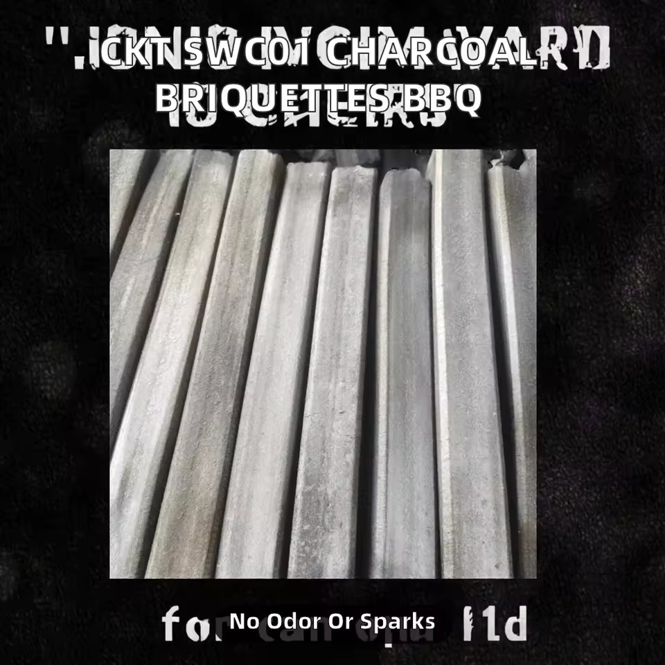 Charcoal Briquettes Machine-Made Hard Wood Sawdust Odorless & Sparkless for BBQ Made in Hanoi