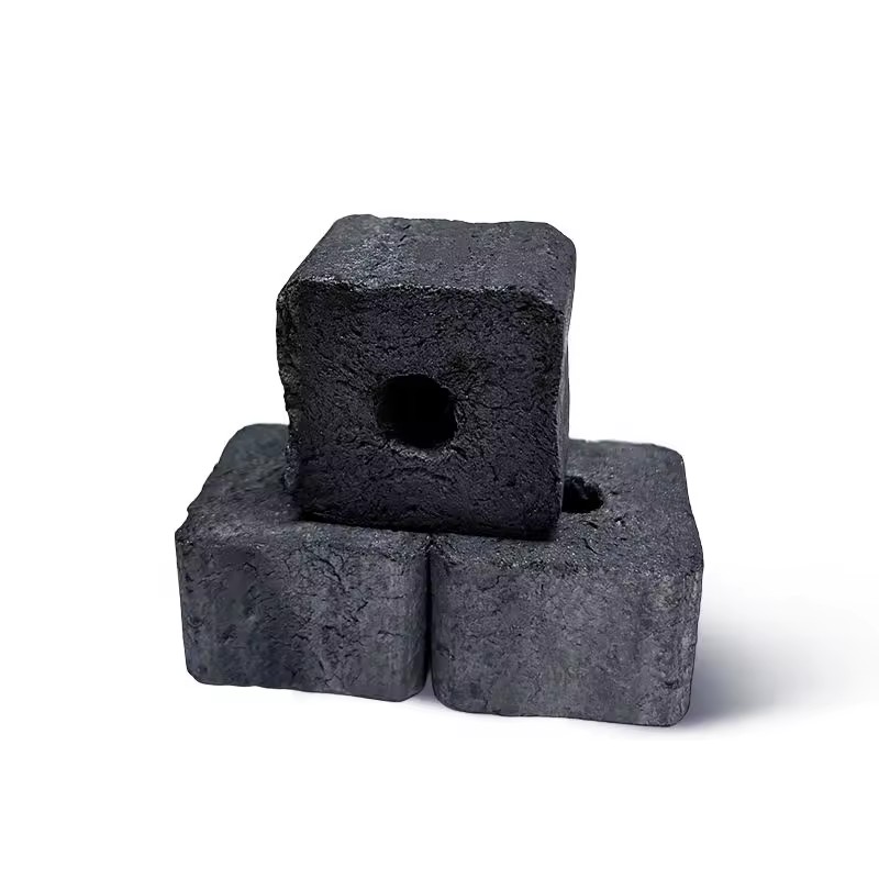 Best Selling Hookah Square Cube Panda Charcoal Bamboo Charcoal Briquettes Compact 38mm Size Fahm Shisha