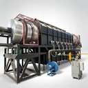 Continuous Rotary Drum Biomass Carbonizer Automatic Wood Charcoal Manufacturing Machine