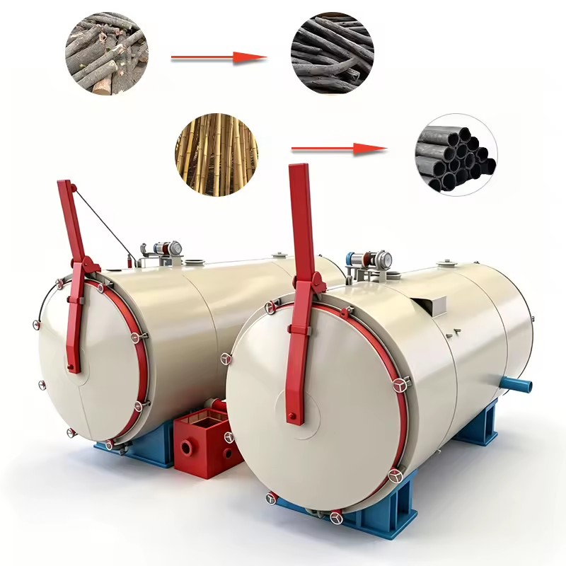 Easy Operation Pollution Free Carbonization Furnace Coconut Shell Biomass Charcoal Making Machine Wood Carbonization Equipment