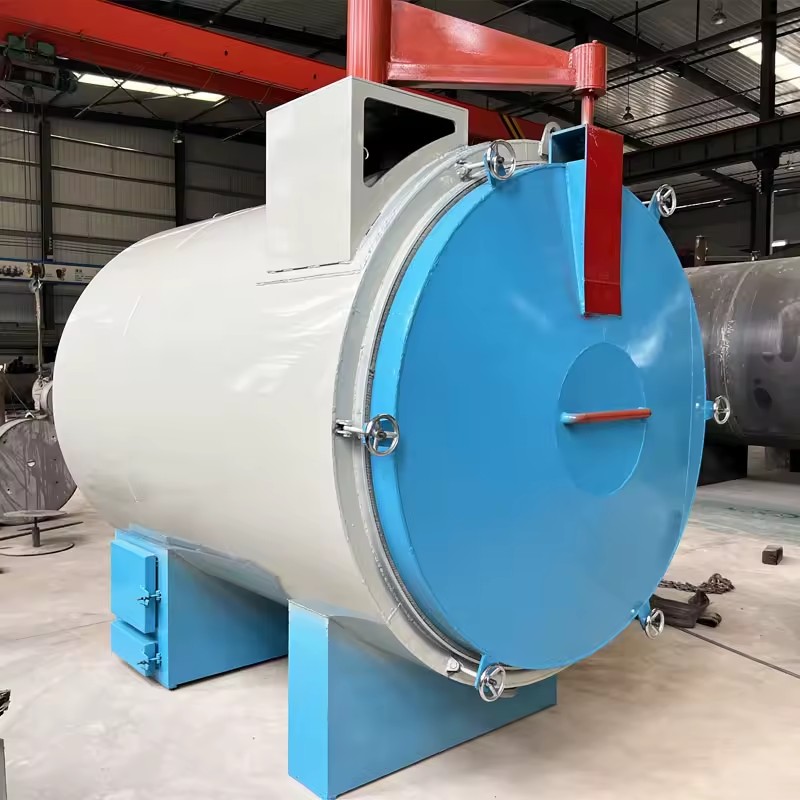 Barbecue Charcoal Horizontal Furnace Airflow Biomass Waste Briquette Coconut Shell Carbonization Furnace Kiln