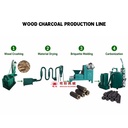 Automatic Wood Press Wood Shaving/Chip Machines for Sawdust Briquette Charcoal Production Line 300-500kg/h Capacity No Pollution