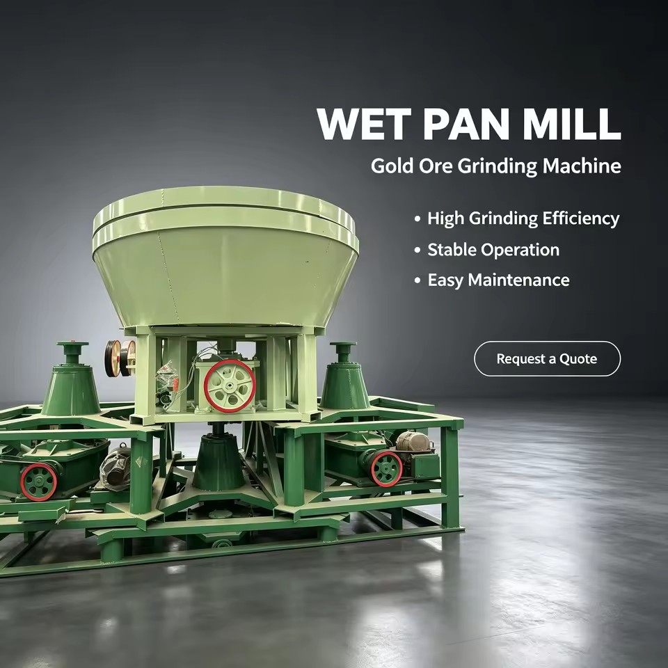 1100 Wet Pan Mill High Recovery Gold Extraction Machine Mercury-free Gold Recovery Plant
