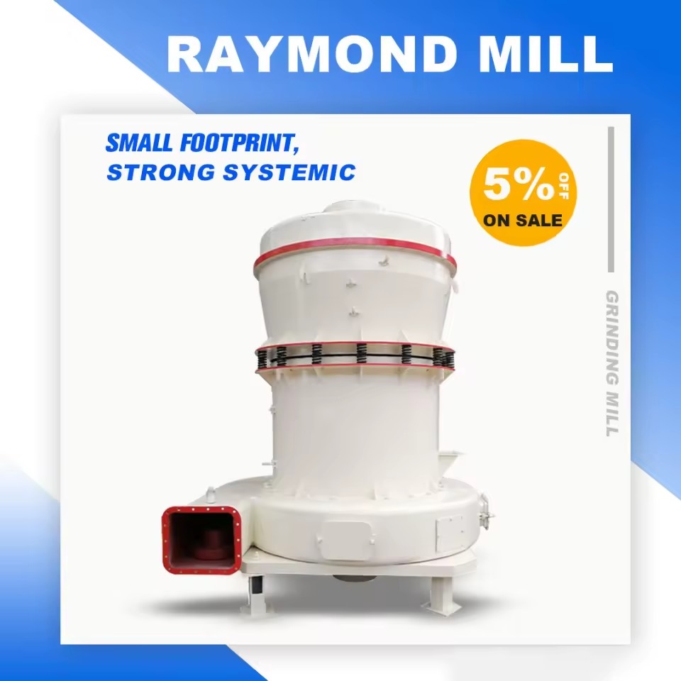 Raymond Grinder Ultra Fine Industrial Cage Mill Machine Engine Bearing 1.0-4 T/h Capacity AC Motor for Stone Rock Powder Making