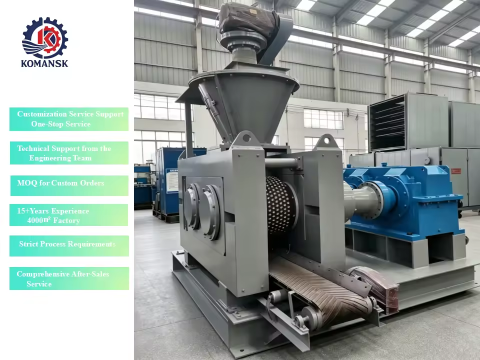 Wear-Resistant Iron Ore Powder Pelletizer Hydraulic Pillow Shape ISO9001 Certified High Balling Rate 90% for Briquette