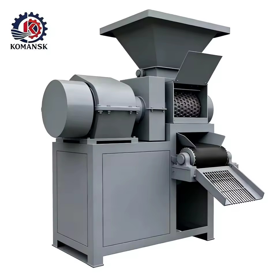 HNKMSK 360 Roll Pressure Pillow Engine Fuel Briquette Press Making Machine High Efficiency 260-350kg/h Biomass Plant
