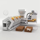 Coco Peat Block Making Machine Hydraulic Coco Peat Briquetting Press Coir Pith Compacting Machine for 5 Kg Block