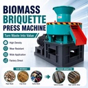 Industrial RDF Briquette Press Machine for Plastic Cloth Solid Waste Refuse Derived Fuel Cube Recycling