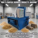Multi-purpose Biomass Briquette Machine Process Sawdust Straw Rice Husk Agricultural Waste Fuel Rod Making Equipment