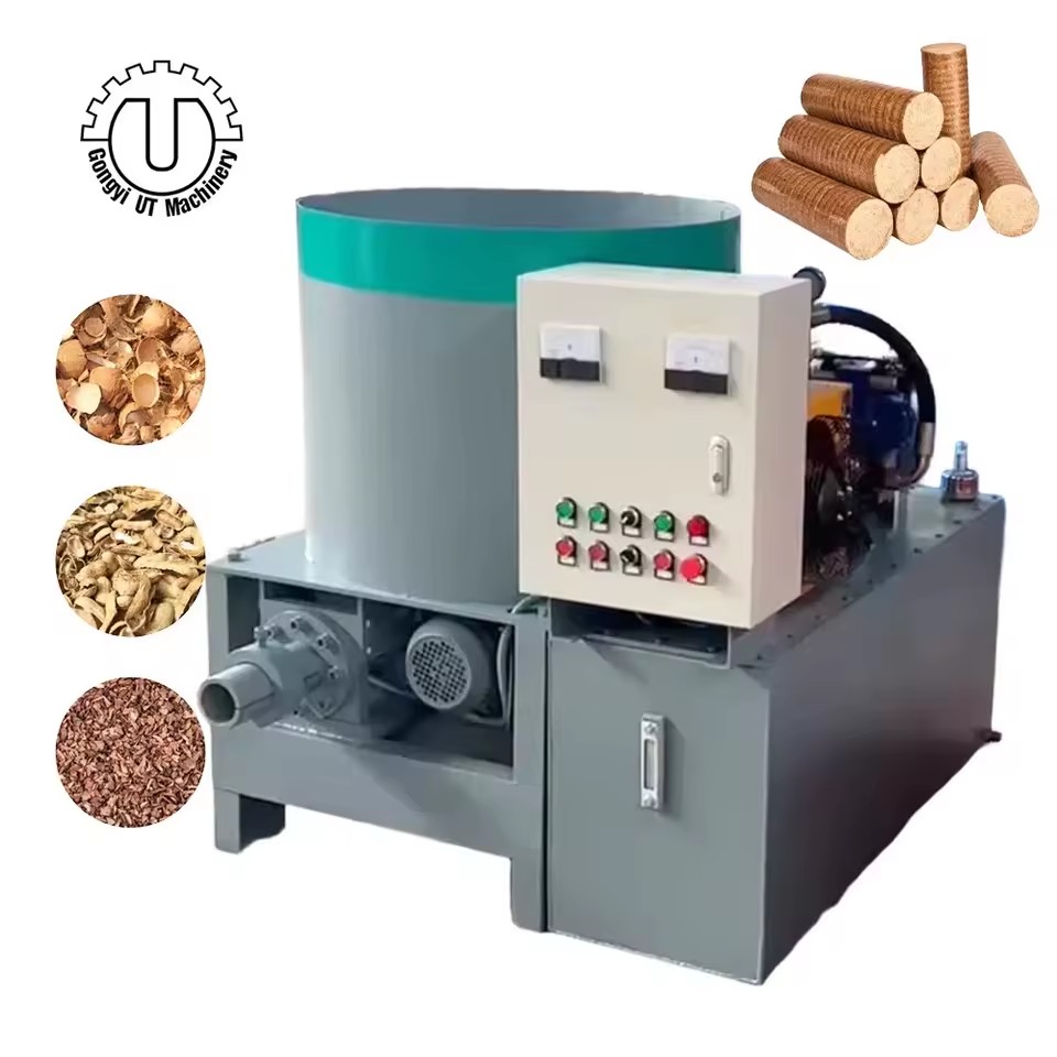 Hydraulic 50mm 60mm 70mm Briquette Press for Sawdust Wood Briquette Making Machine for Renewable Fuel Making