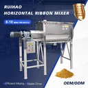 100kg 500kg 1000kg Industrial Ribbon Mixer for Charcoal Briquette Powder Binder Dry Blending Machine Horizontal Mixer
