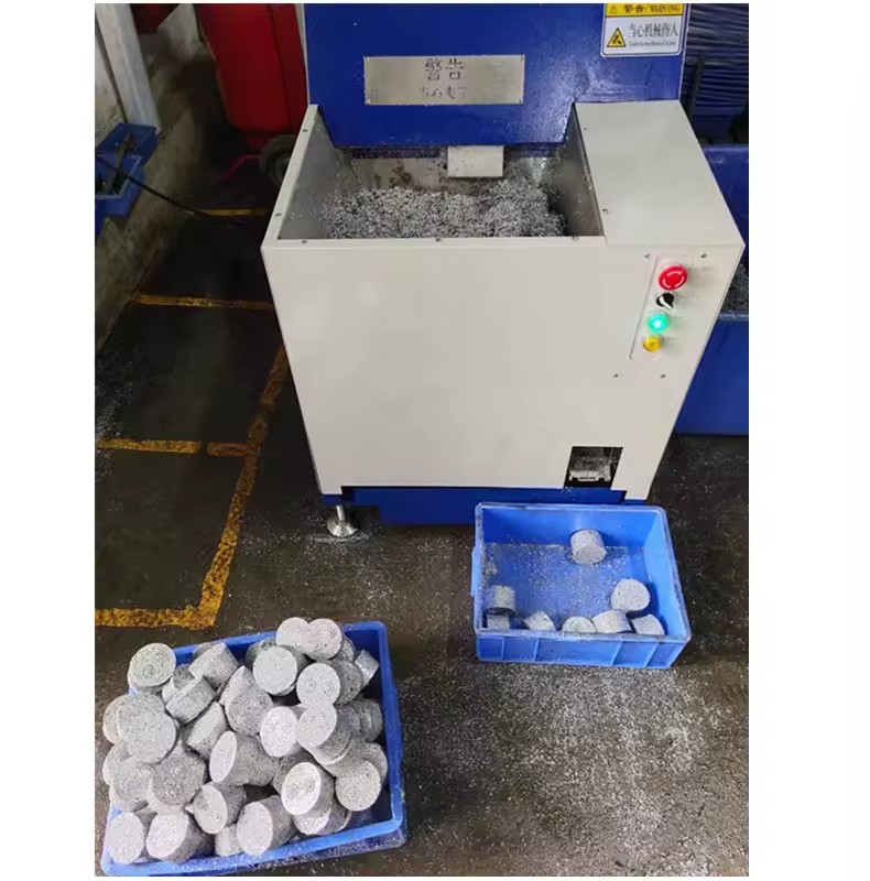 Hydraulic Screw Cold Pressing Stainless Steel Aluminum Scrap Metal Shavings Briquette Press Machine Electric Motor