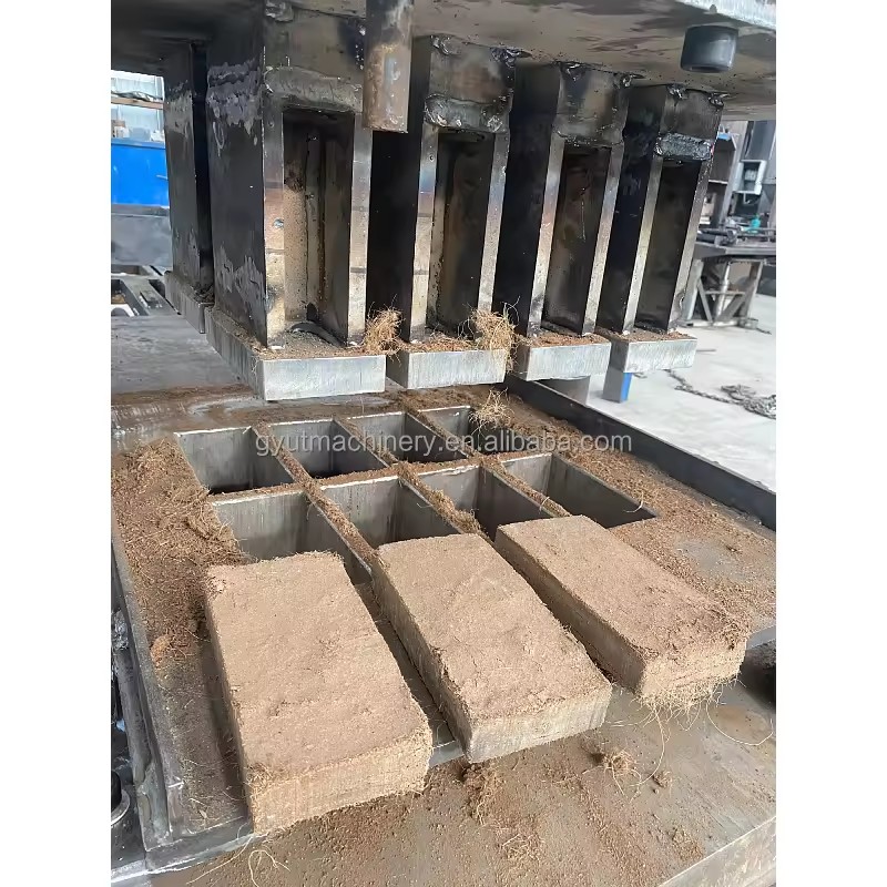 Automatic Coco Peat Briquette Press Machine Coir Pith 650G Block Making Machine