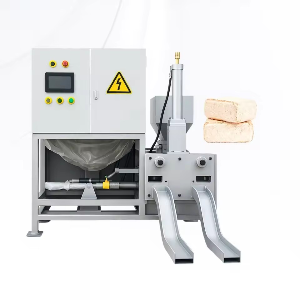 Environmentally Friendly Biomass Hydraulic Briquette Machine Ideal for Waste Paper Sawdust Wood Shavings Recycling