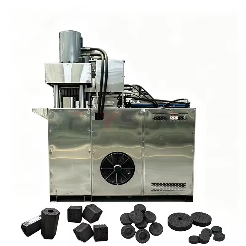 Hydraulic Charcoal Briquette Shisha Cubic Pressing Machine Coal Dust Forming Extruding Equipment