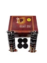 Quick Lighting Hardwood 33mm Hookah Charcoal Tablets Instant Fire Shisha Coal Disks Easy Burn Water Pipe Coal Natural Black