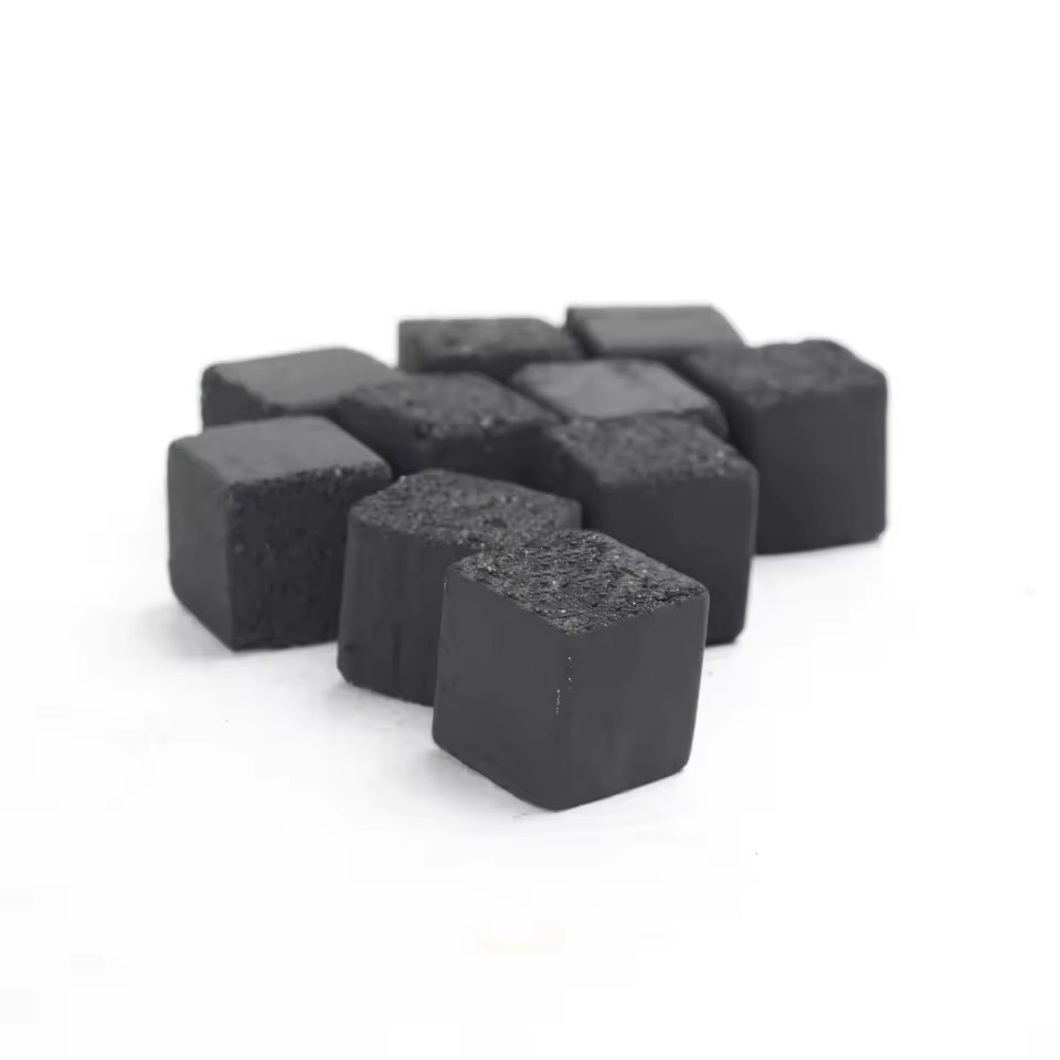 High Quality Long Lasting Shisha Cubes Made Natural Coconut Shell Charcoal No Smoke No Odor Black Pearl Brand 120mins Burning