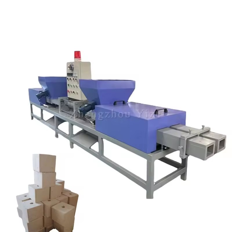New Automatic Hot Pressing Sawdust Pallet Compress Machine Wood Shavings Waste Feet Block Compress Making Machine