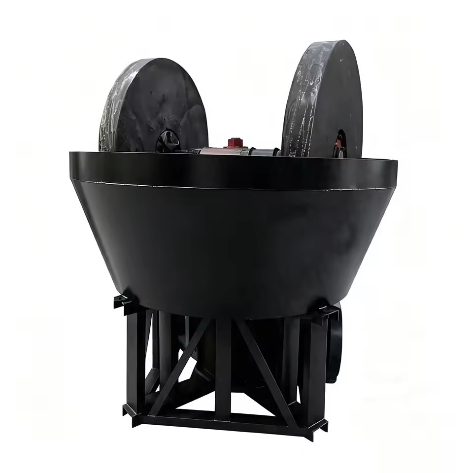 Wet Pan Gold Mill 1200 High Output Mineral Grinding Machine with Stable Torque Reducer for Gold Mining