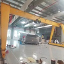 M5 Duty Single Girder Gantry Crane 8T with VFD Hoist for Steel Mill Scrap Yard Continuous Casting Operation