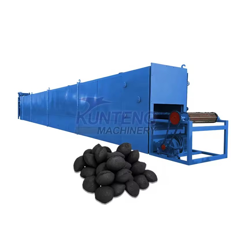 High Capacity Automatic Conveyor Belt Drying Machine Ball Bbq Charcoal Briquette Dryer Machine