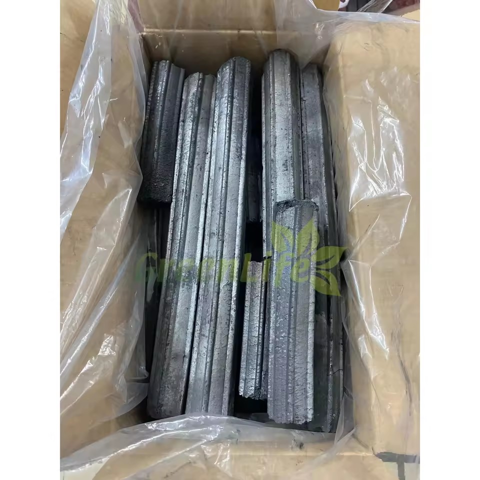 Grade a Hexagon Charcoal Briquettes 10kg Carton Machine-Made Hardwood Hookah Charcoal Coconut Shell Pattern