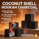 Quick Burning Charcoal Shisha for Coconut Wood Blend Shisha Charcoal Incense 22mm-60mm Coal Briquettes Coal Shisha