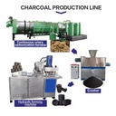 Continuous Olive Pomace Charcoal Production Line Biomass Carbonization Furnace Charcoal Making Machine for BBQ Biochar Fuel