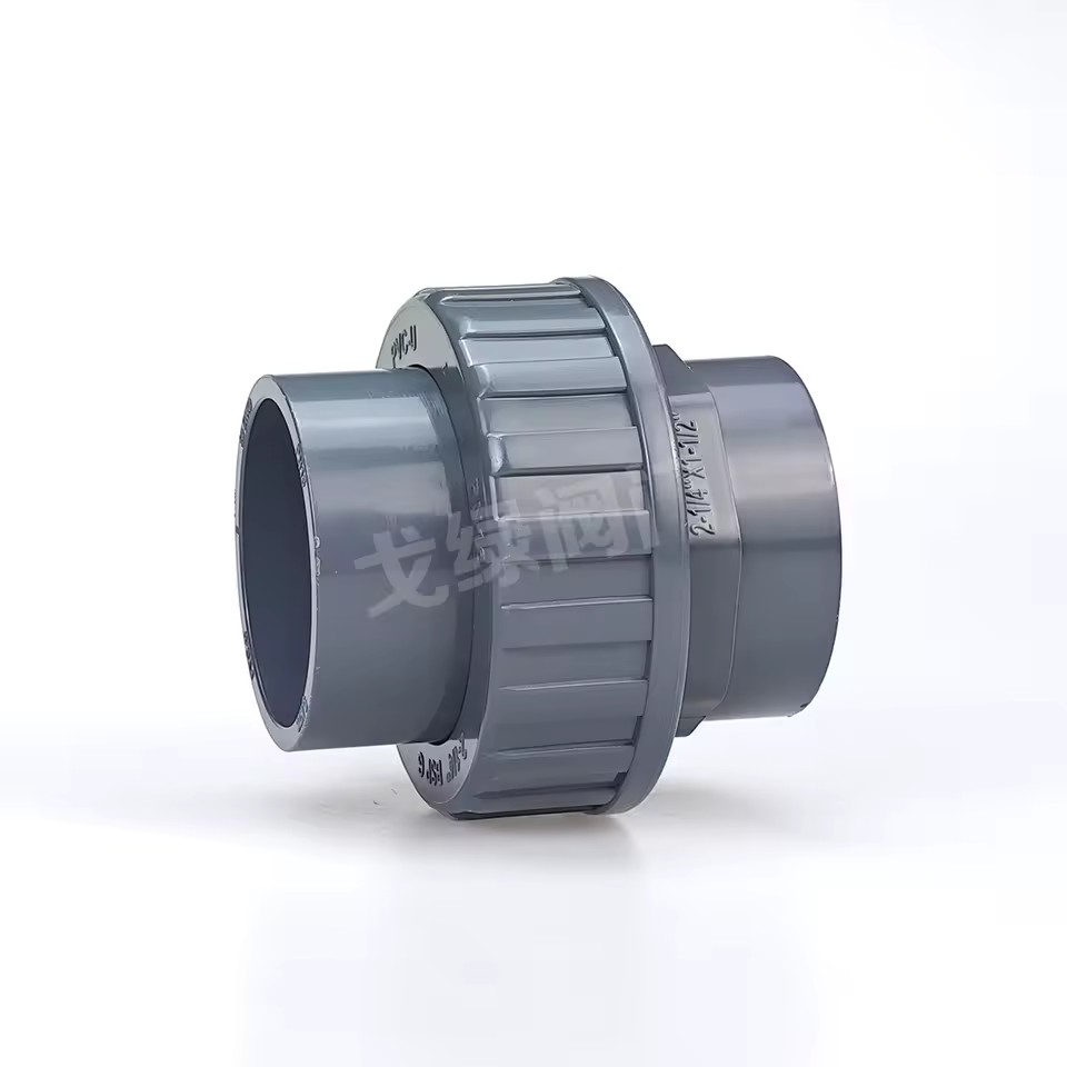 Swimming Pool PVC Union Fitting, Water Treatment Plant Pipe Connector UPVC Union