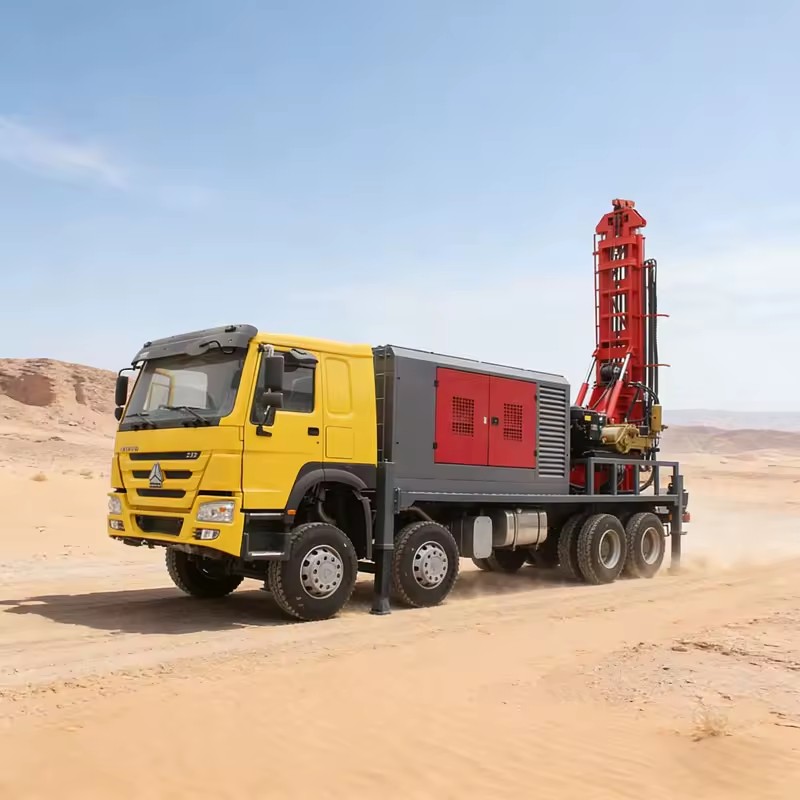 ODM OEM Diesel-Powered Water Drilling Rig Max.300m Truck-Mounted for Oilfield Auxiliary Gear Pump Motor Engine Low Maintenance