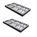 Customized Ductile Iron Rectangular Manhole Cover Grille EN124 Standard Black Bitume/Epoxy Coated Brand for Road Sewage
