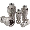 KZF Stainless Steel 304 ISO B Hydraulic Quick Coupler