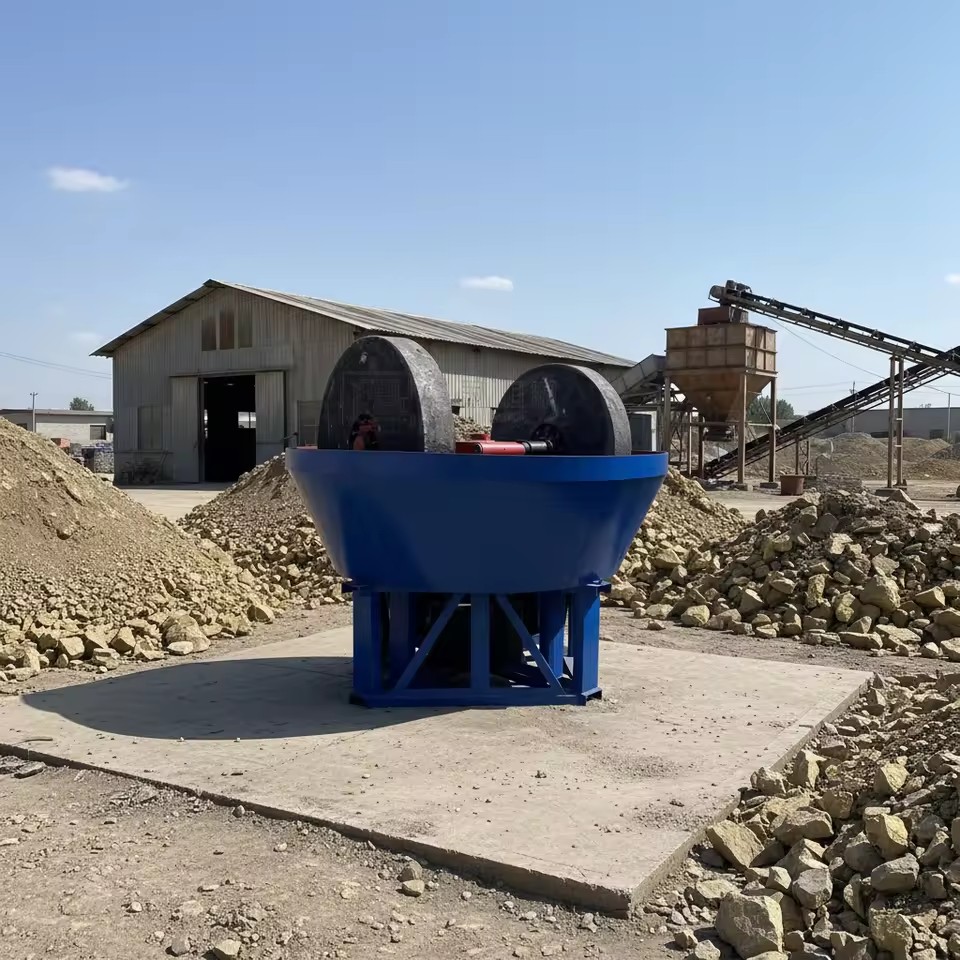Hot Selling Gold Mine Wet Pan Mill AC Motor 1-120t/h Capacity Mining Equipment for South American & African Markets Low Price