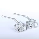 Aside Mounting Holes Series Ball Valve with Holes KHB Hydraulic Ball Valve Stainless Steel KHB Ball Valve