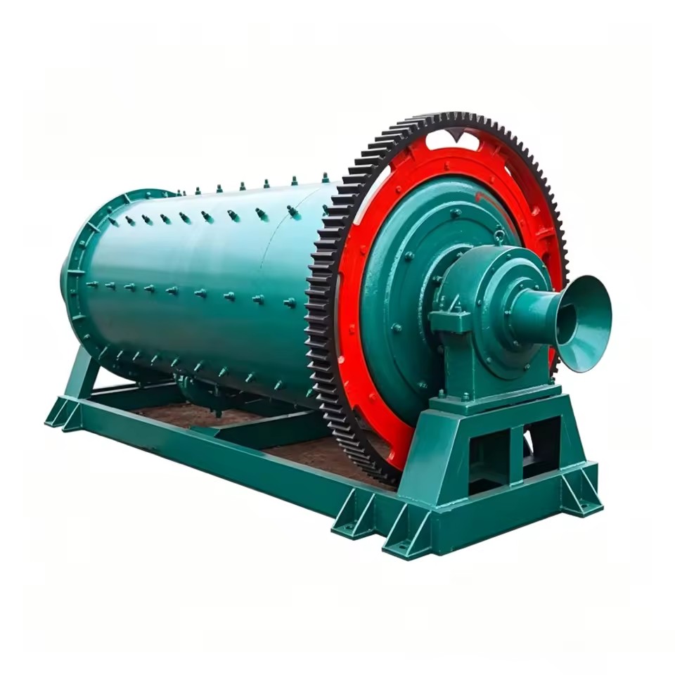 Factory Direct 10 Ton Ball Mill AC Motor Wet/Dry Grinding High Efficiency ISO CE Certified for Mining Ore Bearing Gearbox