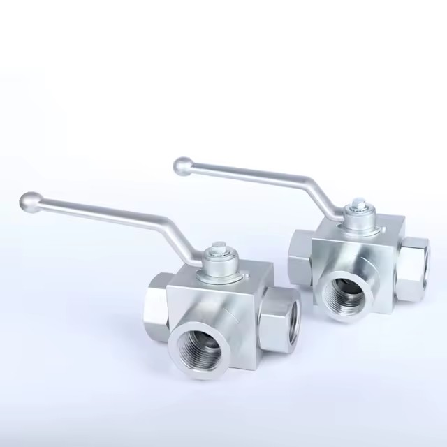 Aside Mounting Holes Series Ball Valve with Holes KHB Non-Return Valve Hydraulic Ball Valve