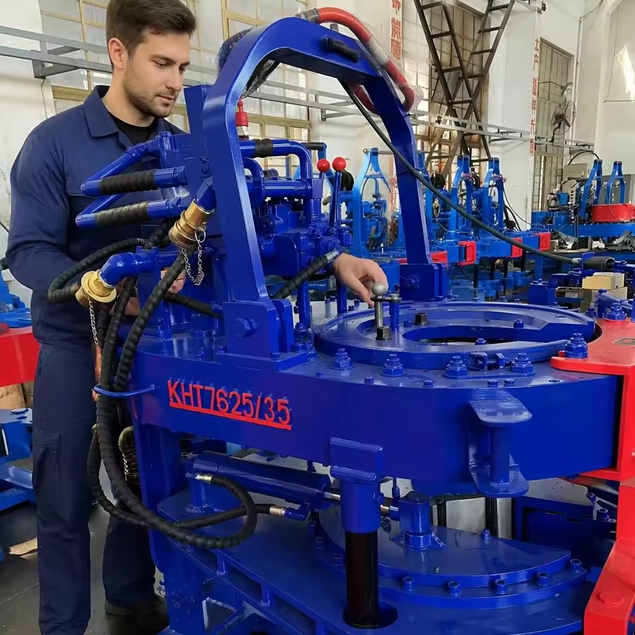 Oil Drill Rigs KHT 5500 /7625/9625/14000 TEDA Hydraulic Tools Casing Power Tong Tubing Tong with Backup Tong