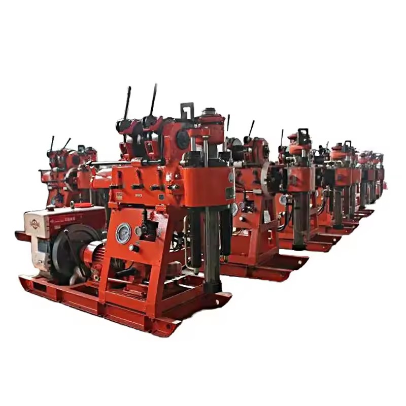 Light Medium Rotary Diesel-Powered Water Well Drilling Rig with Pump & Motor Compact Mobility Max.300m Drilling Depth