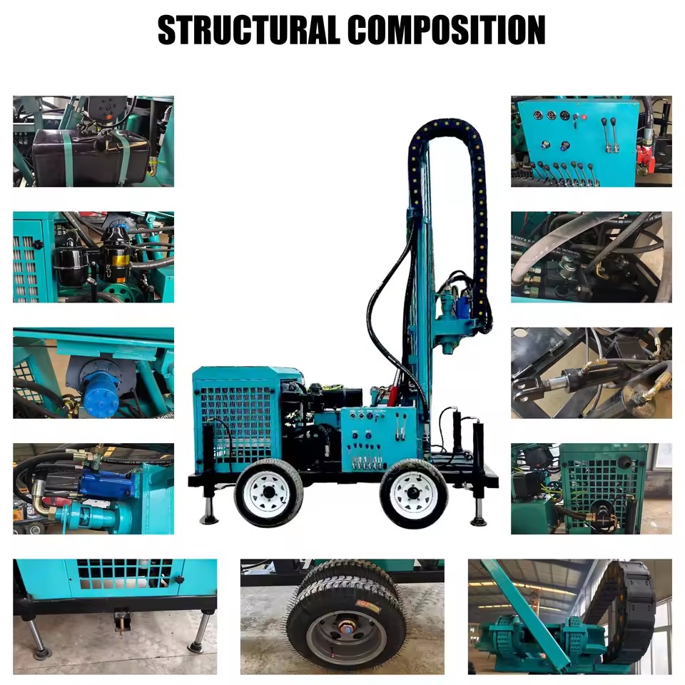 300m Drilling Rig Equipped with Mud Pump for Water Well Drilling