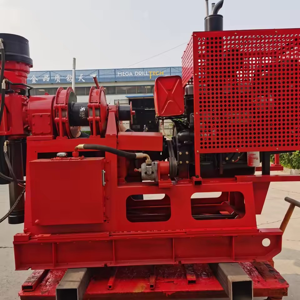 Industrial Engineering Diesel-Powered Multi-Purpose Drill Rig for Water Well Exploration with Pump Motor 0-300m Drilling Depth
