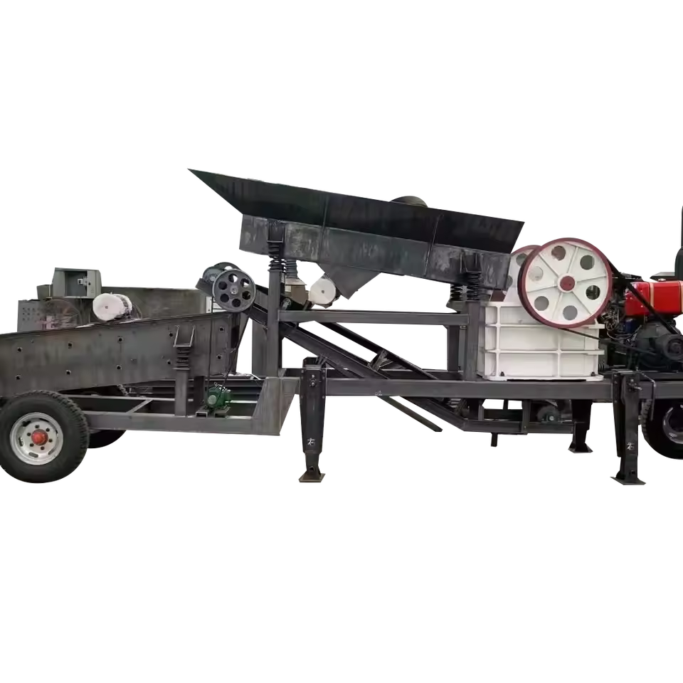Factory Price Small Scale Gold Ore Mining Equipment Rock Gold Mining Plant with Diesel Jaw Crusher