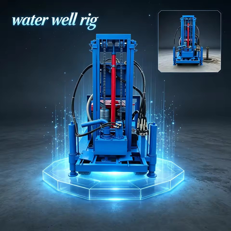 Durable and Efficient Water Well Drilling Rig with Integrated Compressor for Enhanced Air Circulation and Borehole Stability