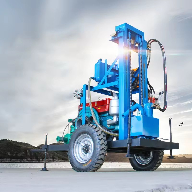 E.P Mining Machinery Geothermal Directional Earth Auger Square Hole Stone Gold Wheel Water Drilling Rig Machine Price